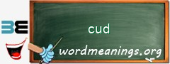 WordMeaning blackboard for cud